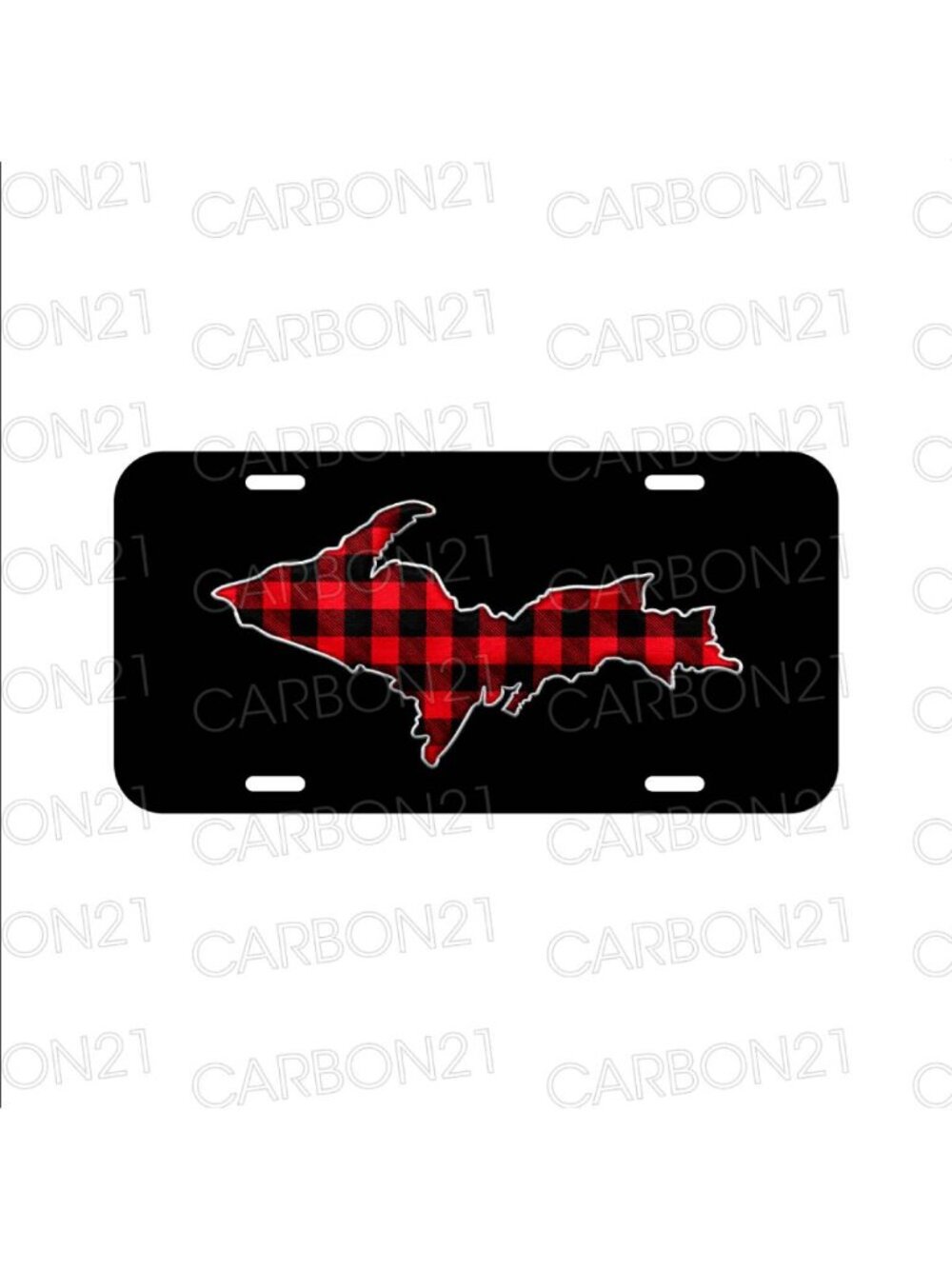 Michigan UP Upper Peninsula Flannel Aluminum License Plate CAR SUV Truck NEW